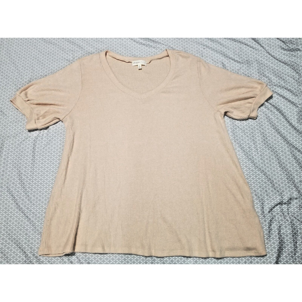 NWOT Perfect Peach Womens XL Sweater Elbow Sleeve Pink/Peach